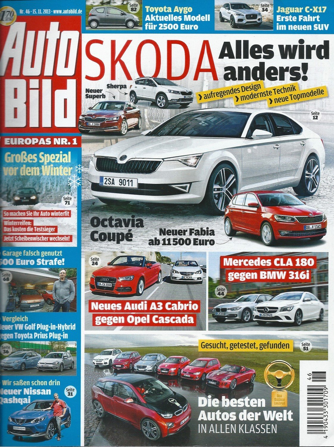 Auto Bild Tijdschrift Duitsland 2013-46 Originele uitgave