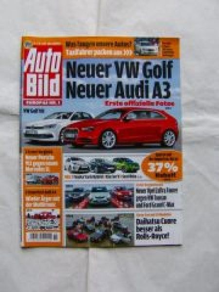 Auto Bild Lehti Saksa 2012-03 Alkuperäinen painos