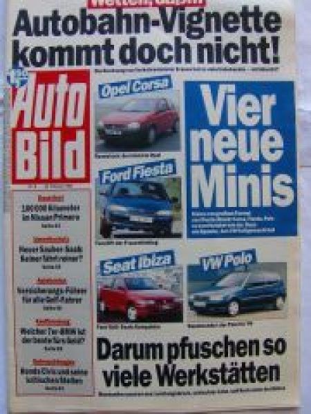 Auto Bild Tijdschrift Duitsland 1993-08 Originele uitgave