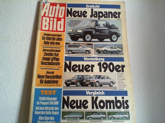 Auto Bild Tijdschrift Duitsland 1988-33 Originele uitgave