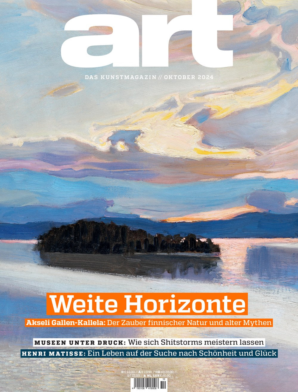 Art Magazine Allemagne 2024-10 – Akseli Gallen-Kallela Henri Matisse – Édition originale