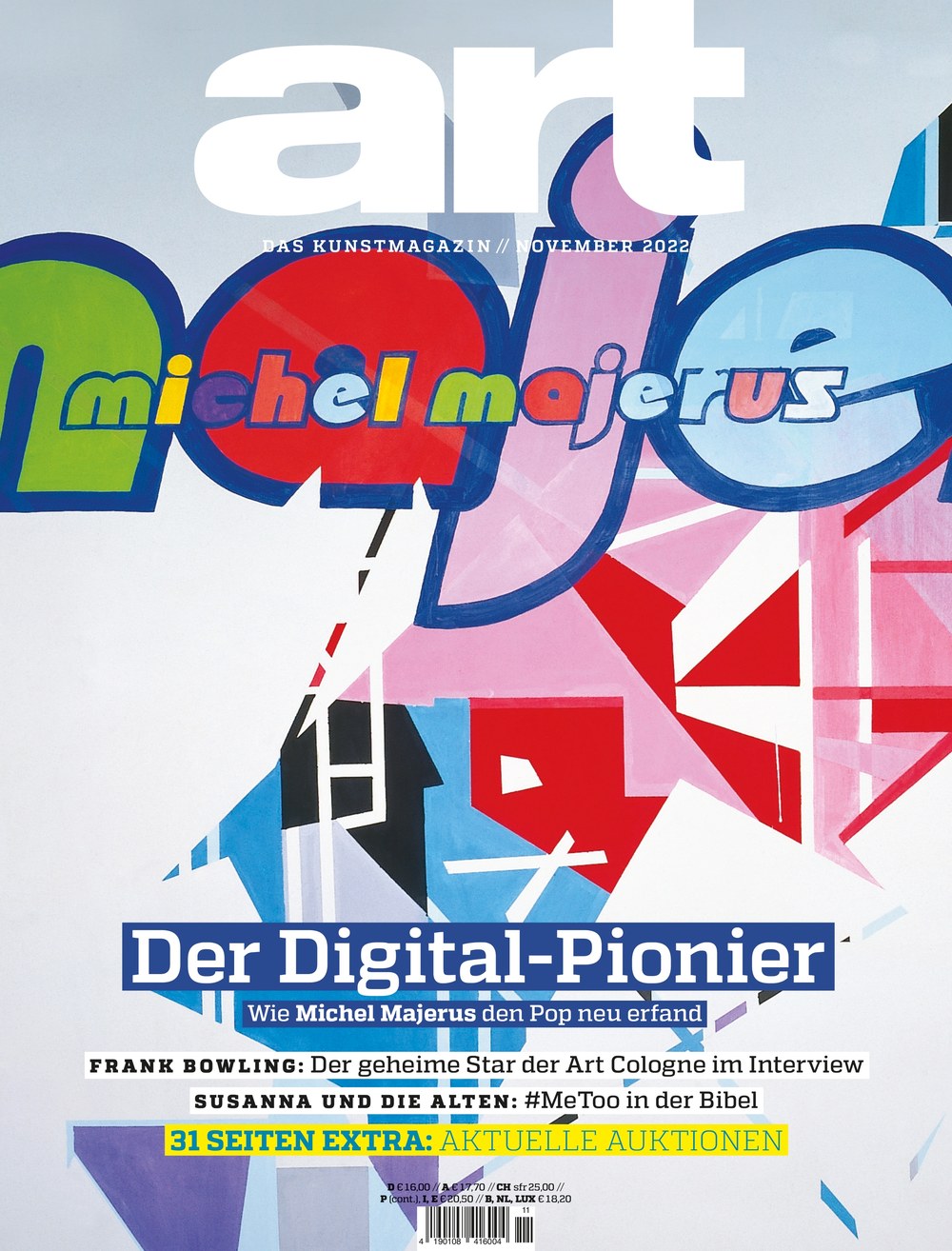 Art Revista Alemanha 2022-11 – Michel Majerus Frank Bowling – Edição original