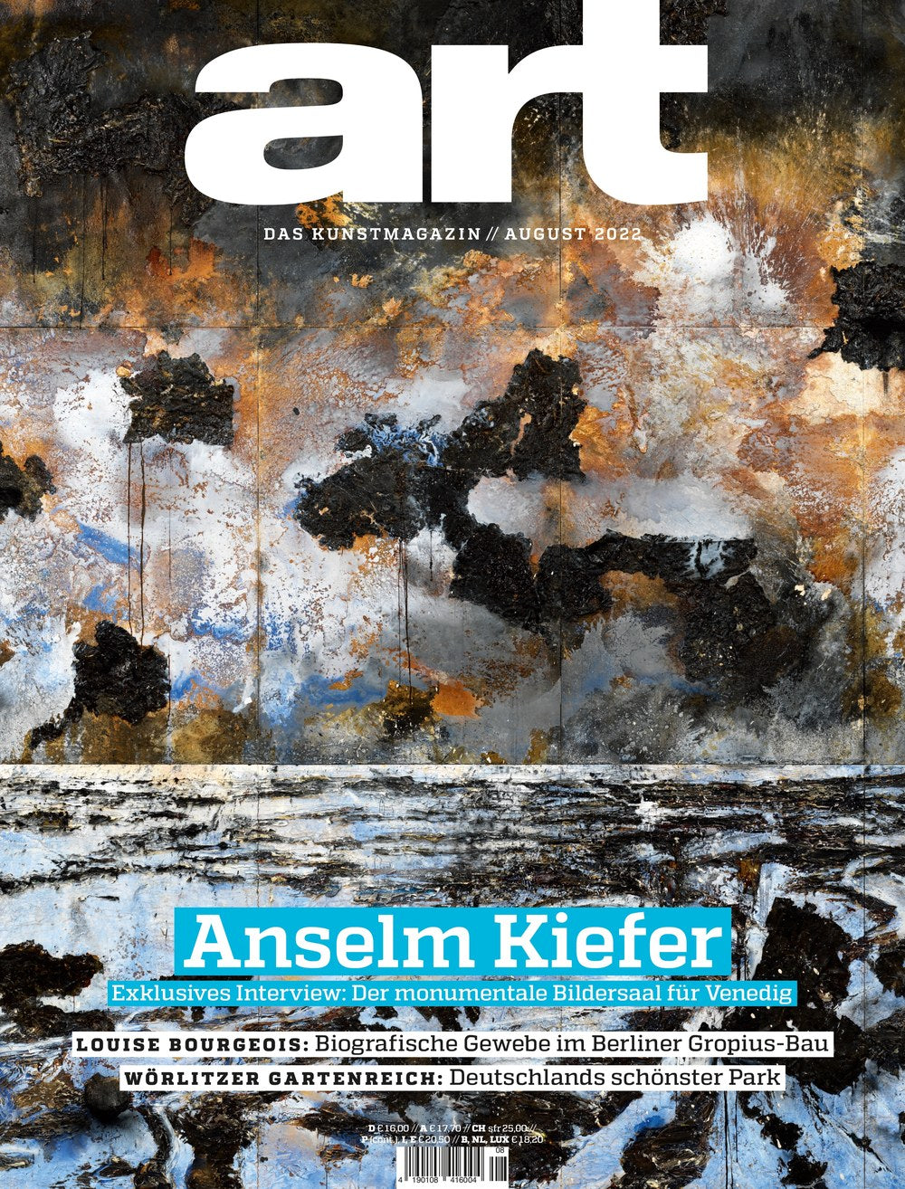 Art Revista Alemanha 2022-08 – Anselm Kiefer Louise Bourgeois – Edição original