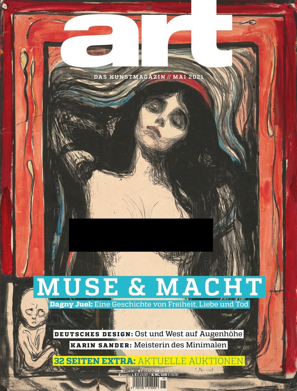 Art Magasin Tyskland 2021-05 – Dagny Juel Karin Sander – Originalutgåva