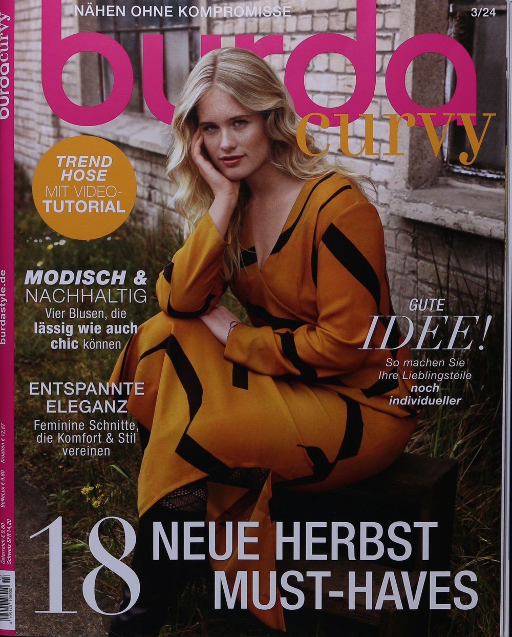 Burda Curvy Revista Alemania 2024-03 Edición original