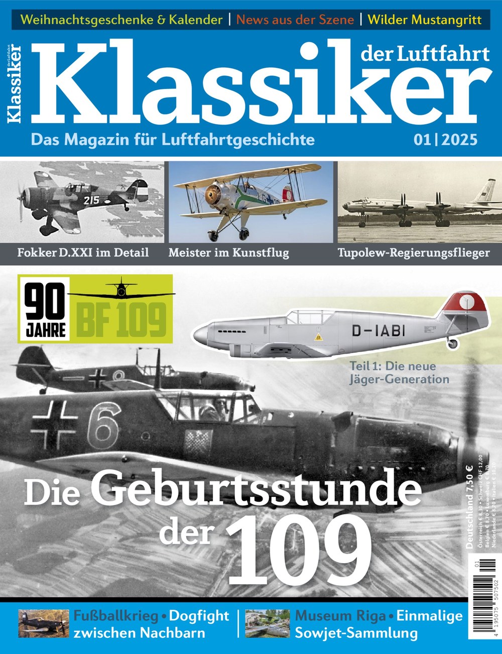 TV Klassiker Magazin Deutschland 2025-01 Luftfahrtgeschichte Messerschmitt Bf 109 90 Jahre Bf 109