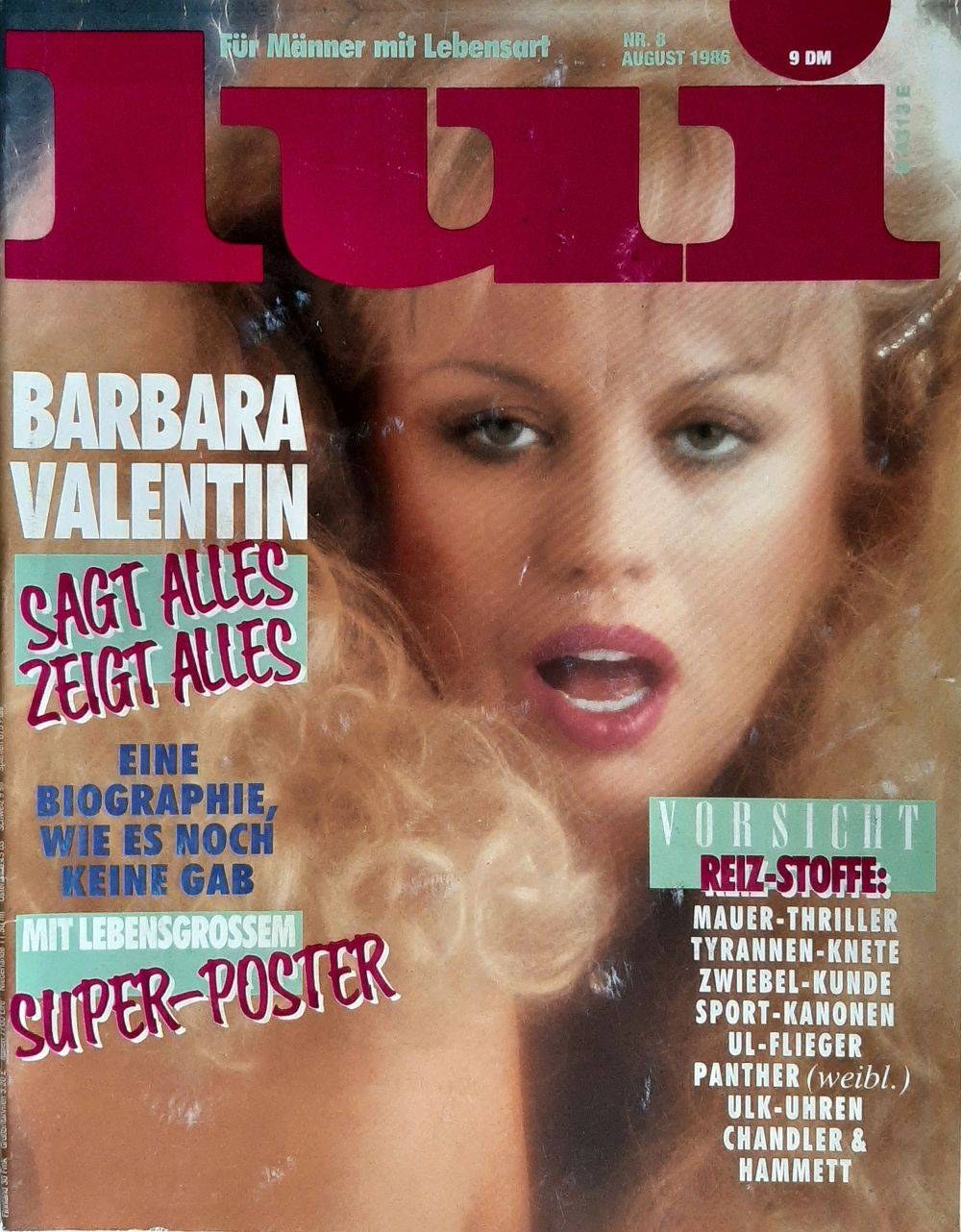Lui Magasin Tyskland 1986-09 – Barbara Valentin – Originalutgåva
