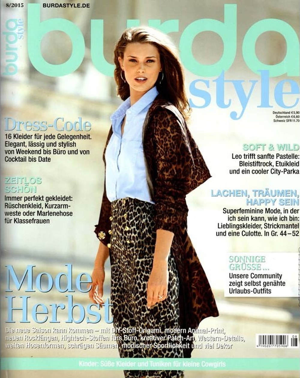 Burda Moden Magazine Allemagne 2015-08 Édition originale