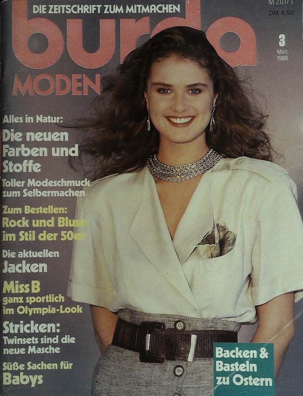 Burda Moden Revista Alemanha 1988-03 Edição original
