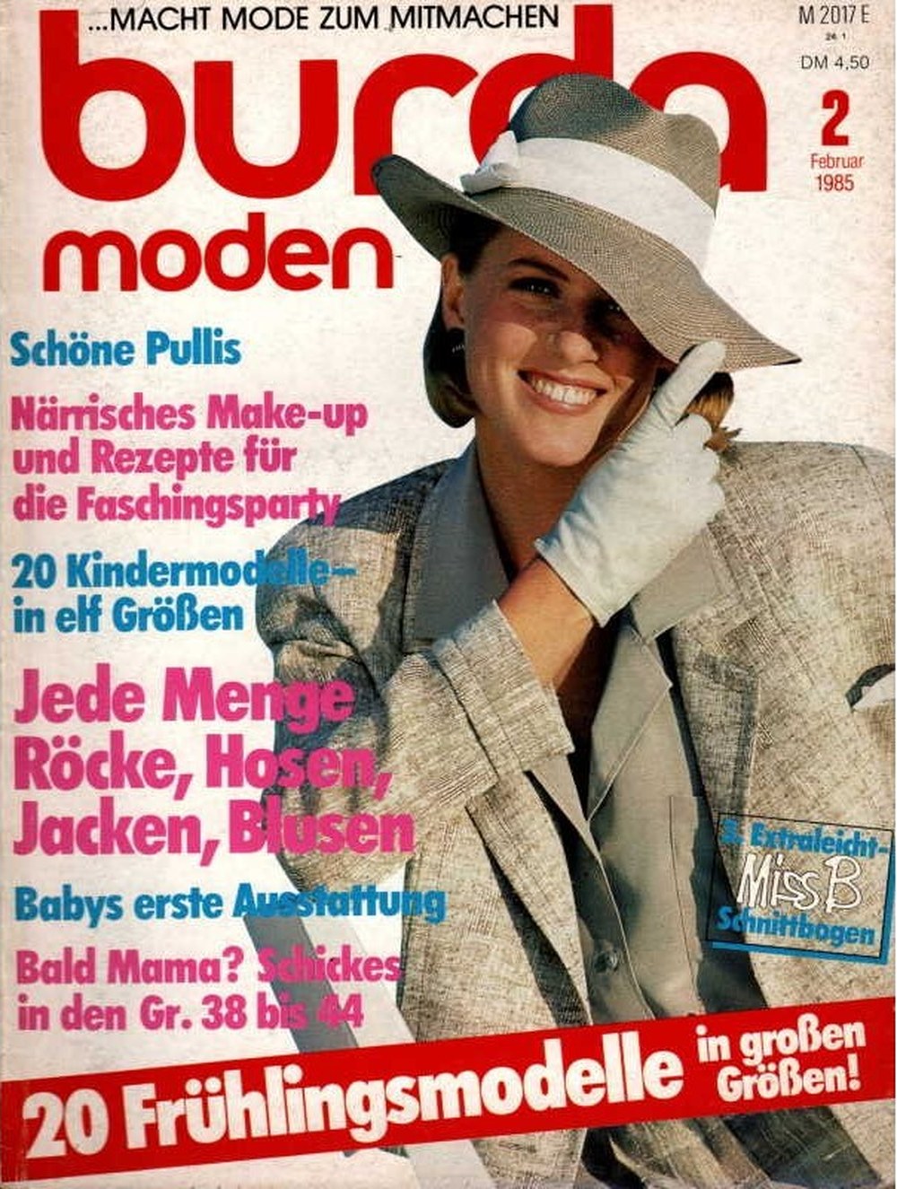 Burda Moden Magazine Allemagne 1985-02 Édition originale