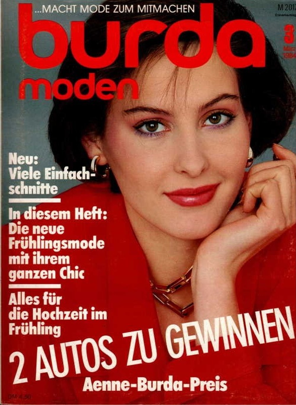 Burda Moden Magazin Deutschland 1984-03 Frühlingsmode Einfachschnitte Nähen