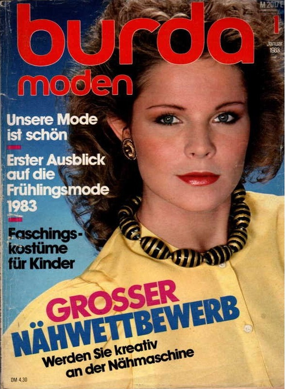 Burda Moden Magasin Tyskland 1983-01 Originalutgåva