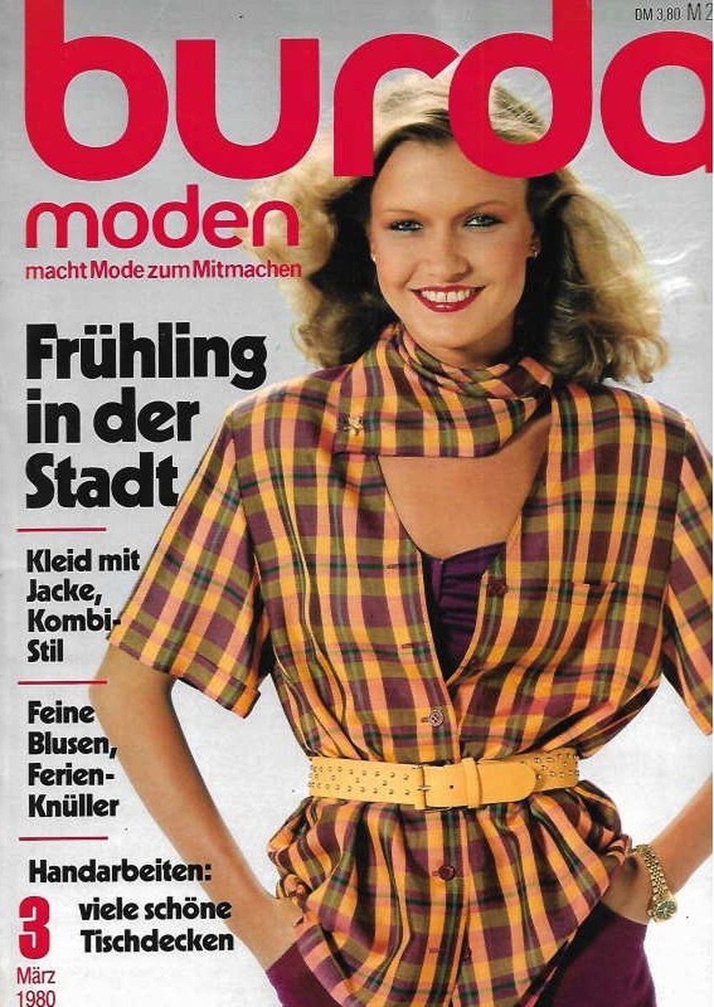 Burda Moden Magasin Tyskland 1980-03 Originalutgåva