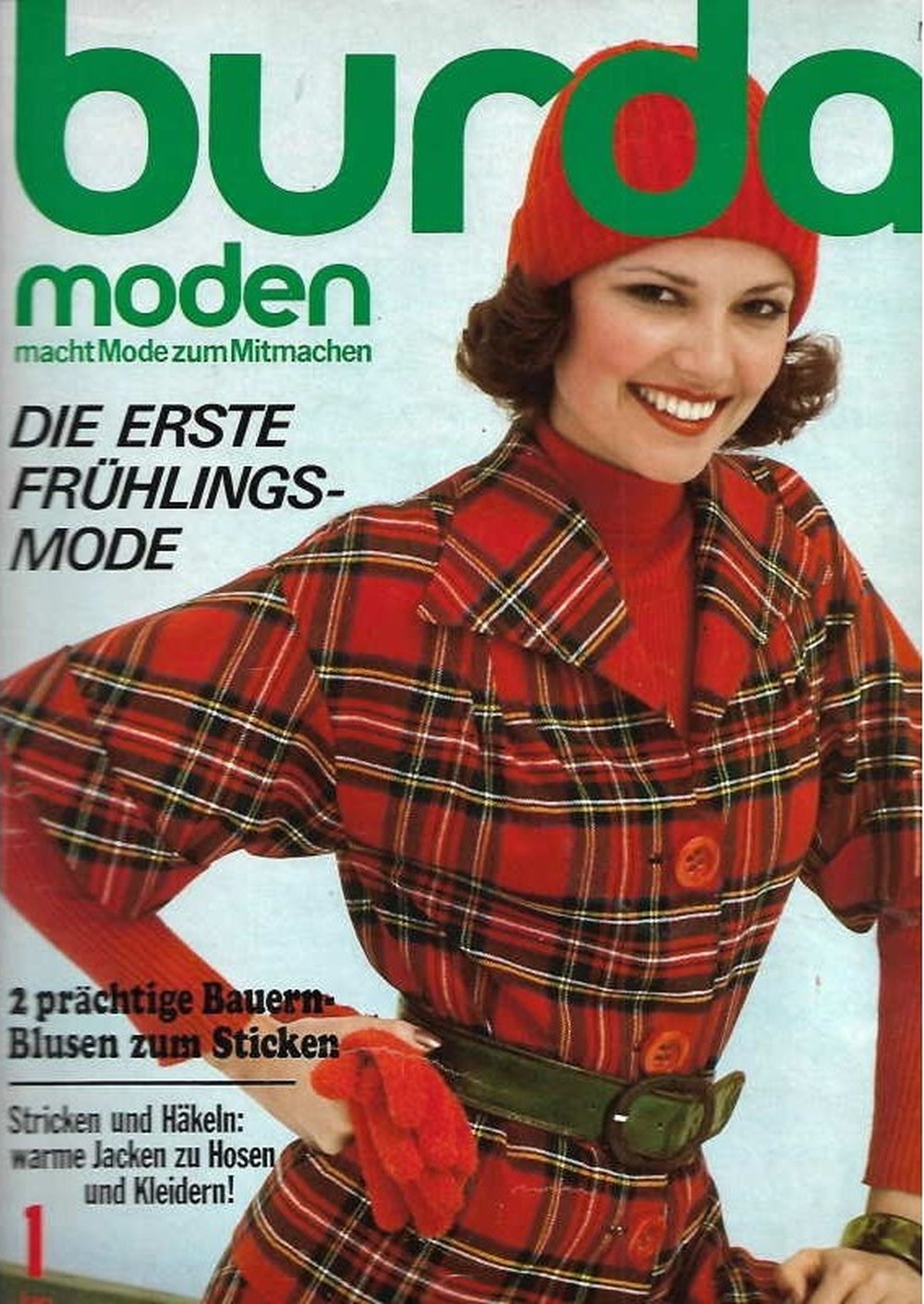 Burda Moden Revista Alemanha 1975-01 Edição original