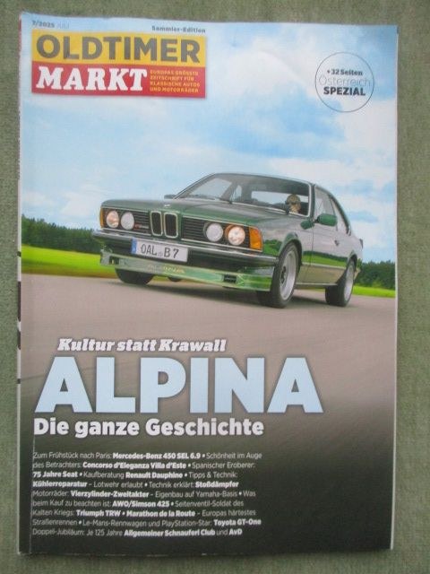 Oldtimer Markt Magazine Allemagne 2025-07 Édition originale