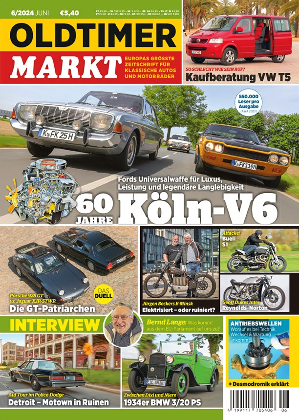 Oldtimer Markt Revista Alemanha 2024-06 – Bernd Lange – Edição original