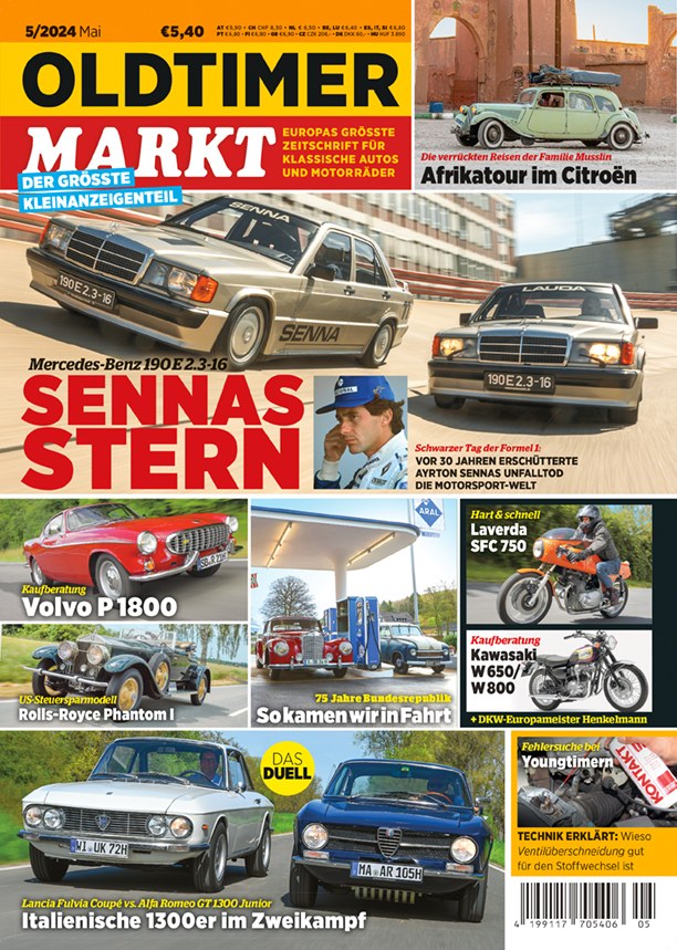 Oldtimer Markt Revista Alemania 2024-05 – Ayrton Senna – Edición original