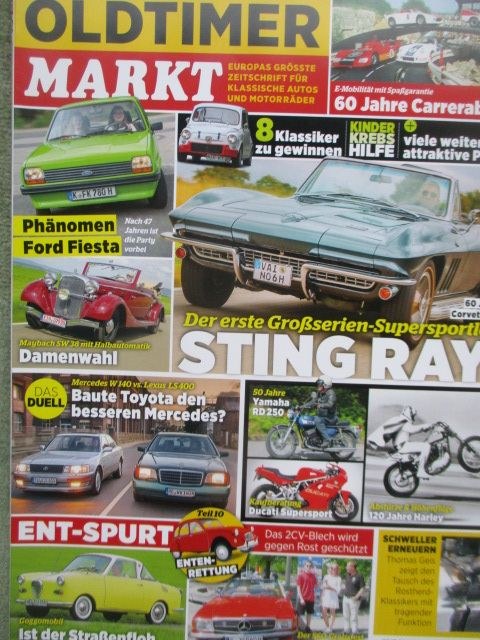 Oldtimer Markt Magazin Deutschland 2023-12 Oldtimer Chevrolet Corvette Sting Ray Ford Fiesta