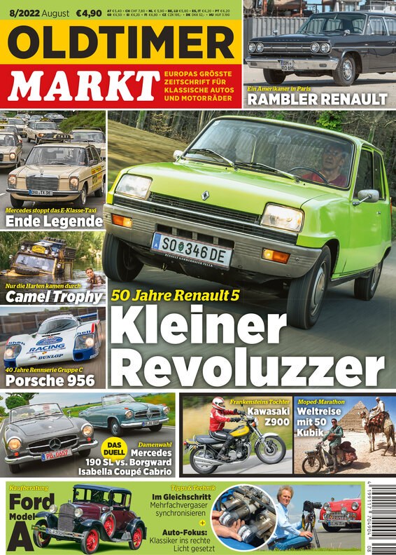 Oldtimer Markt Lehti Saksa 2022-08 Alkuperäinen painos