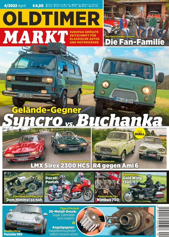 Oldtimer Markt Magazine Allemagne 2022-04 Édition originale