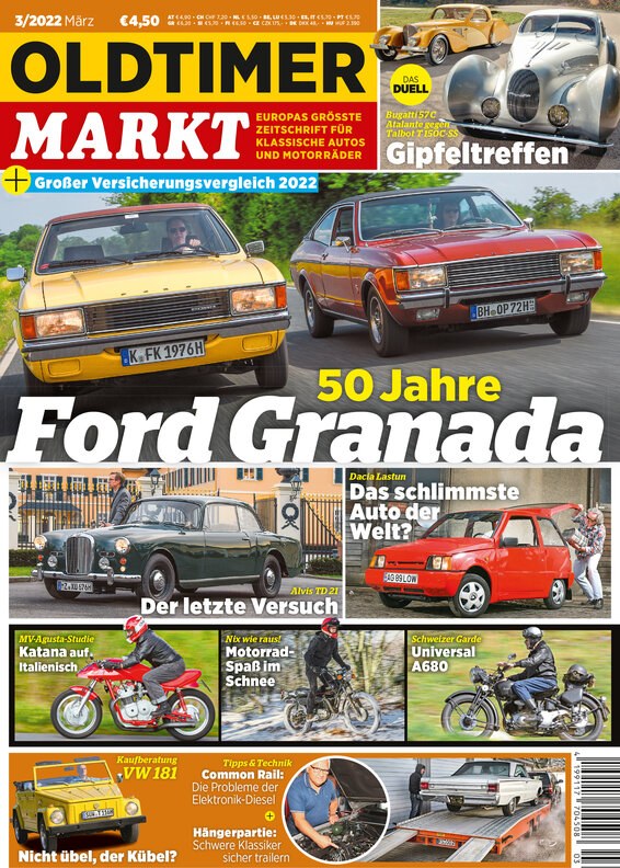 Oldtimer Markt Rivista Germania 2022-03 Edizione originale