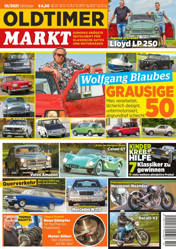 Oldtimer Markt Magasin Tyskland 2021-10 – Wolfgang Blaube – Originalutgåva