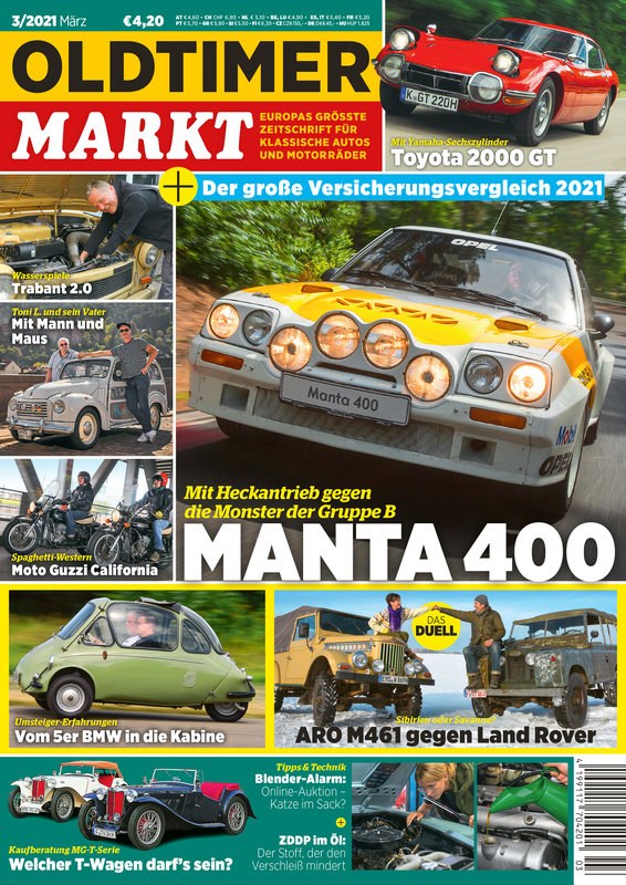 Oldtimer Markt Magasin Tyskland 2021-03 Originalutgåva