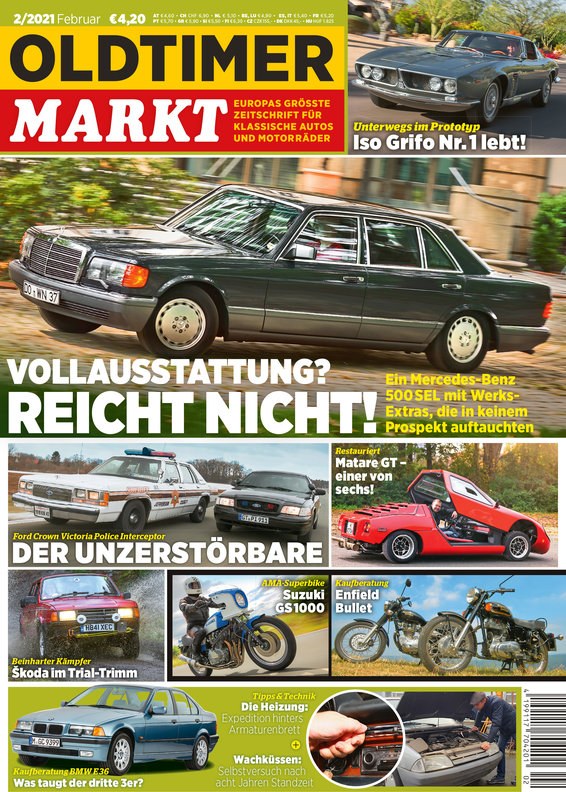Oldtimer Markt Magasin Tyskland 2021-02 Originalutgåva