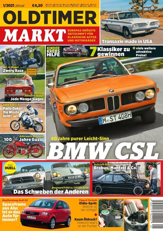 Oldtimer Markt Magazin Deutschland 2021-01 BMW CSL Oldtimer Klassische Autos
