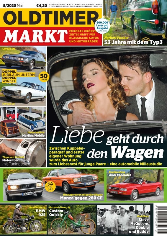 Oldtimer Markt Magazine Allemagne 2020-05 – Norbert Fischer Steve McQueen Bud Ekins – Édition originale