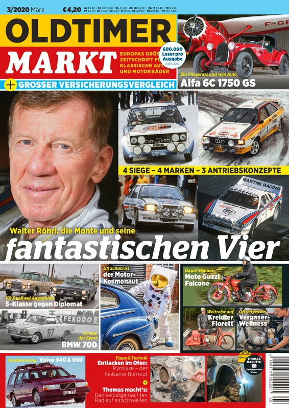 Oldtimer Markt Magazin Deutschland 2020-03 Walter Röhrl