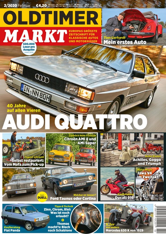 Oldtimer Markt Tijdschrift Duitsland 2020-02 – Tom Gerhardt – Originele uitgave