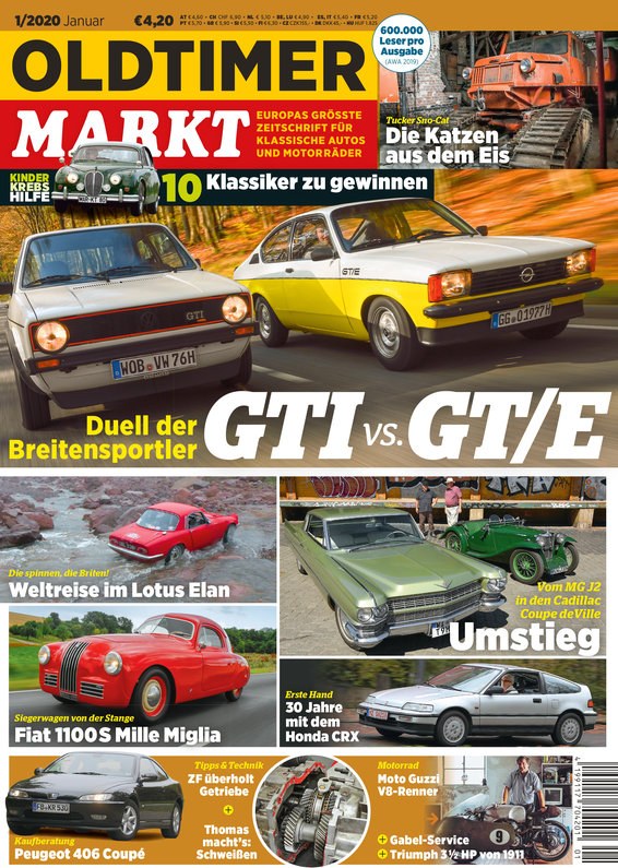 Oldtimer Markt Magazine Allemagne 2020-01 Édition originale