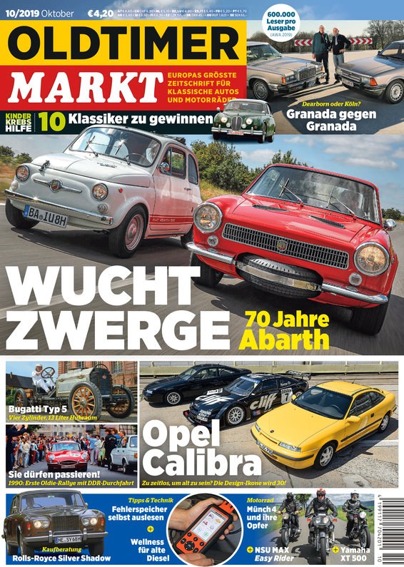 Oldtimer Markt Rivista Germania 2019-10 Edizione originale