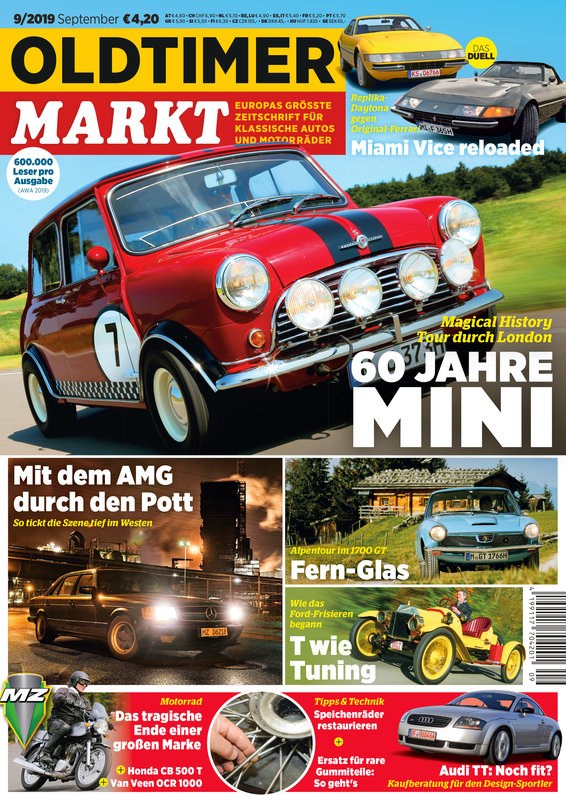 Oldtimer Markt Tijdschrift Duitsland 2019-09 Originele uitgave