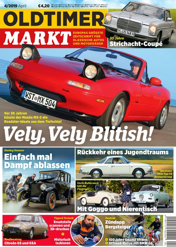 Oldtimer Markt Magazine Allemagne 2019-04 Édition originale