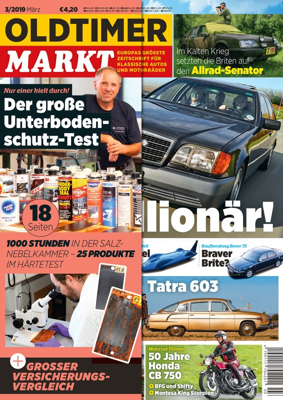Oldtimer Markt Magasin Tyskland 2019-03 Originalutgåva