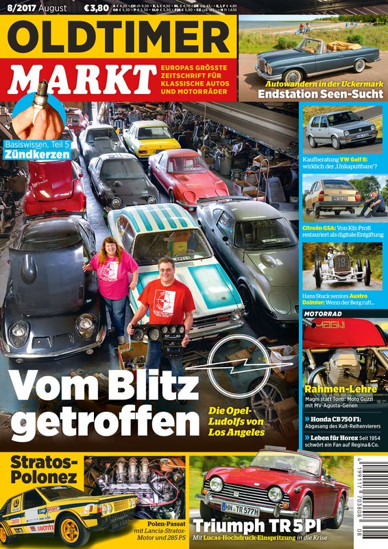 Oldtimer Markt Revista Alemania 2017-08 Edición original