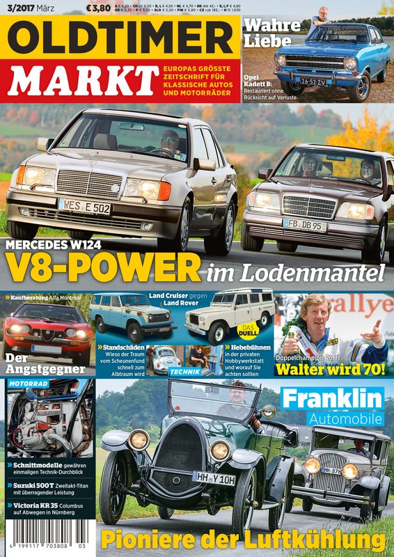 Oldtimer Markt Revista Alemanha 2017-03 – Walter Röhrl – Edição original