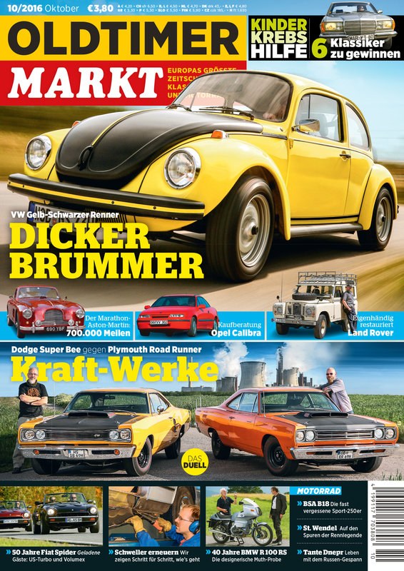 Oldtimer Markt Rivista Germania 2016-10 Edizione originale
