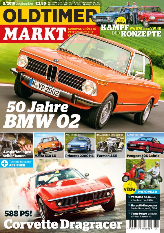 Oldtimer Markt Revista Alemania 2016-09 Edición original