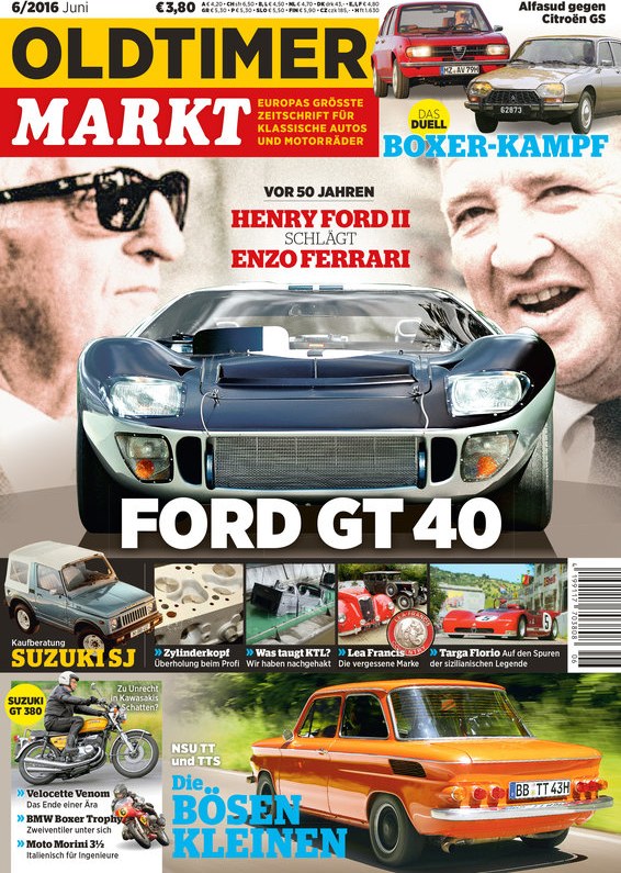Oldtimer Markt Rivista Germania 2016-06 – Henry Ford II Enzo Ferrari – Edizione originale
