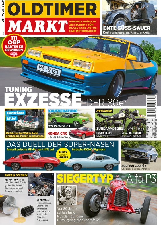 Oldtimer Markt Magazin Deutschland 2015-07 Walter Röhrl Sandro Munari Tazio Nuvolari