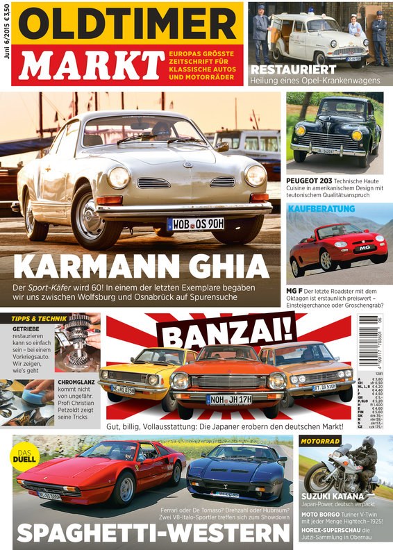 Oldtimer Markt Revista Alemanha 2015-06 – Christian Petzold – Edição original