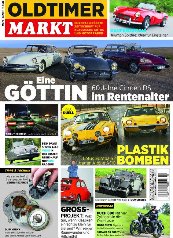 Oldtimer Markt Revista Alemanha 2015-03 Edição original