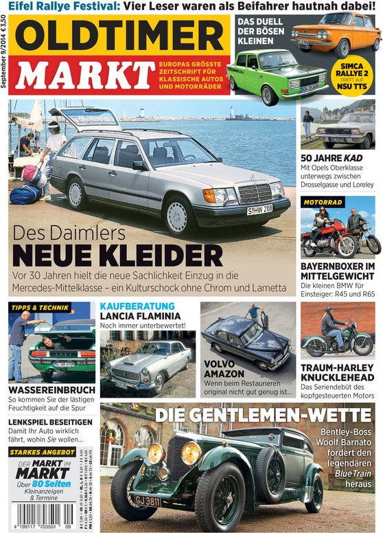 Oldtimer Markt Revista Alemania 2013-09 – Woolf Barnato – Edición original