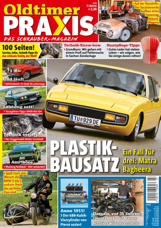 Oldtimer Markt Magazin Deutschland 2013-05 Oldtimer Matra Bagheera Plastikbausatz