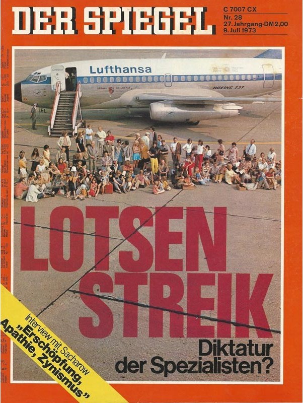 Der Spiegel Magasin Tyskland 1973-01 Andrei Sacharow Originaludgave