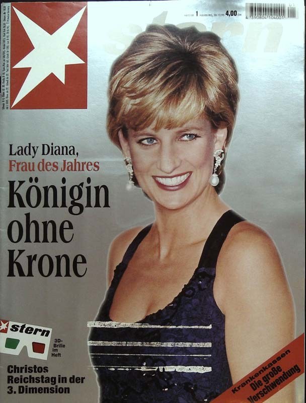 Stern Magasin Tyskland 1997-03 Diana, Princess Of Wales Christo Originaludgave