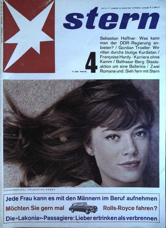 Stern Magasin Tyskland 1963-41 Françoise Hardy Sebastian Haffner Gordian Troeller Balthasar Berg Originaludgave